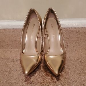 Madden Girl Metallic Rose Gold Heels
